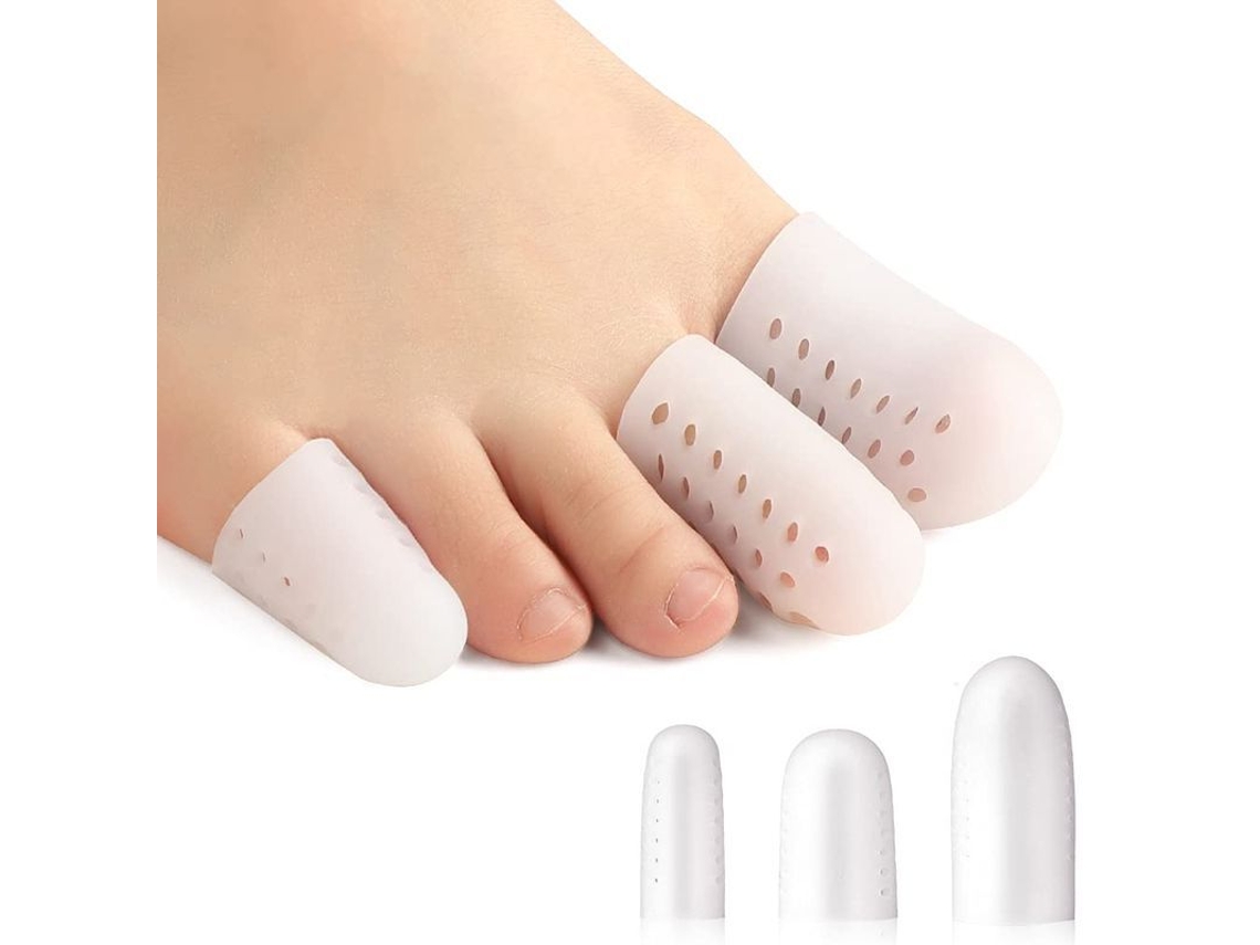 12 Protectores De Silicona Para Los Dedos De Los Pies, Protectores Para Aliviar El Dolor, Los Callos, Las Ampollas Y Las Uñas Encarnadas (2 Grandes + 2 Medianos + 2 Pequeños).