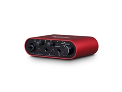 Tarjeta de sonido profesional con amplificador de auriculares y funciones de monitorización, 24 bits/192 kHz Mdug (roja)