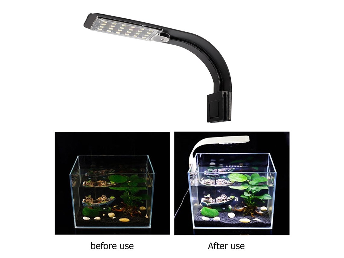 Lámpara Led Ultrafina De 10 W Para Acuario Con Clip Para Plantas Y Peces, 30-60 Cm, 220 V
