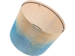Lámpara Colgante De Bambú Con Estampado De Acuarela Azul, Casquillo E27, Forma Cilíndrica Para Dormitorio, Dimensiones