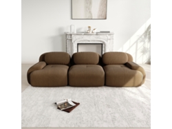 Sofá Modular 3 Plazas - Cordstoff Premium, Rústico, Ergonómico Y Sin Montaje - Marrón