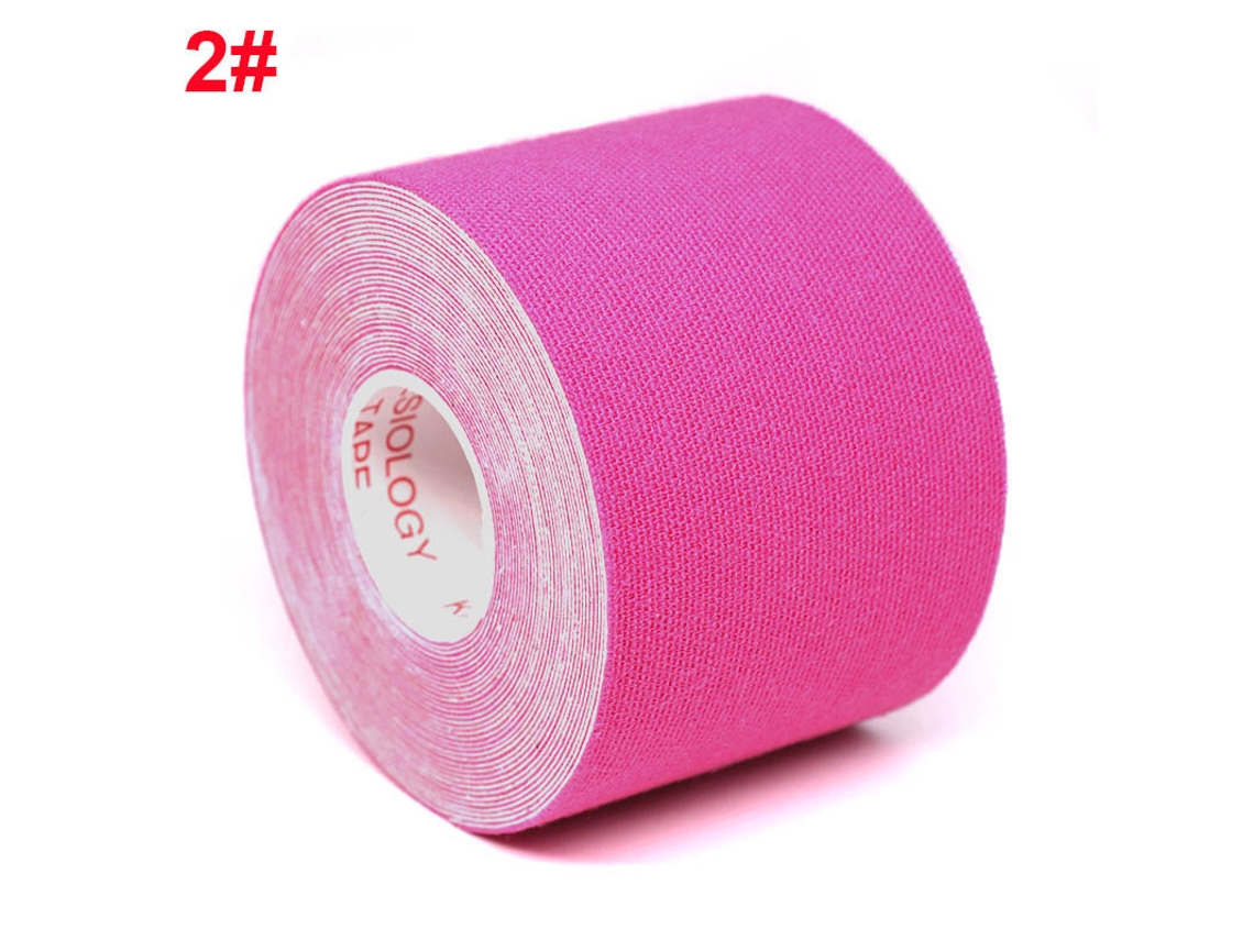 Parche adhesivo elástico para el alivio del dolor musculoesquelético en la rodilla. Mdug (rosa, 2,5 cm x 5 cm)