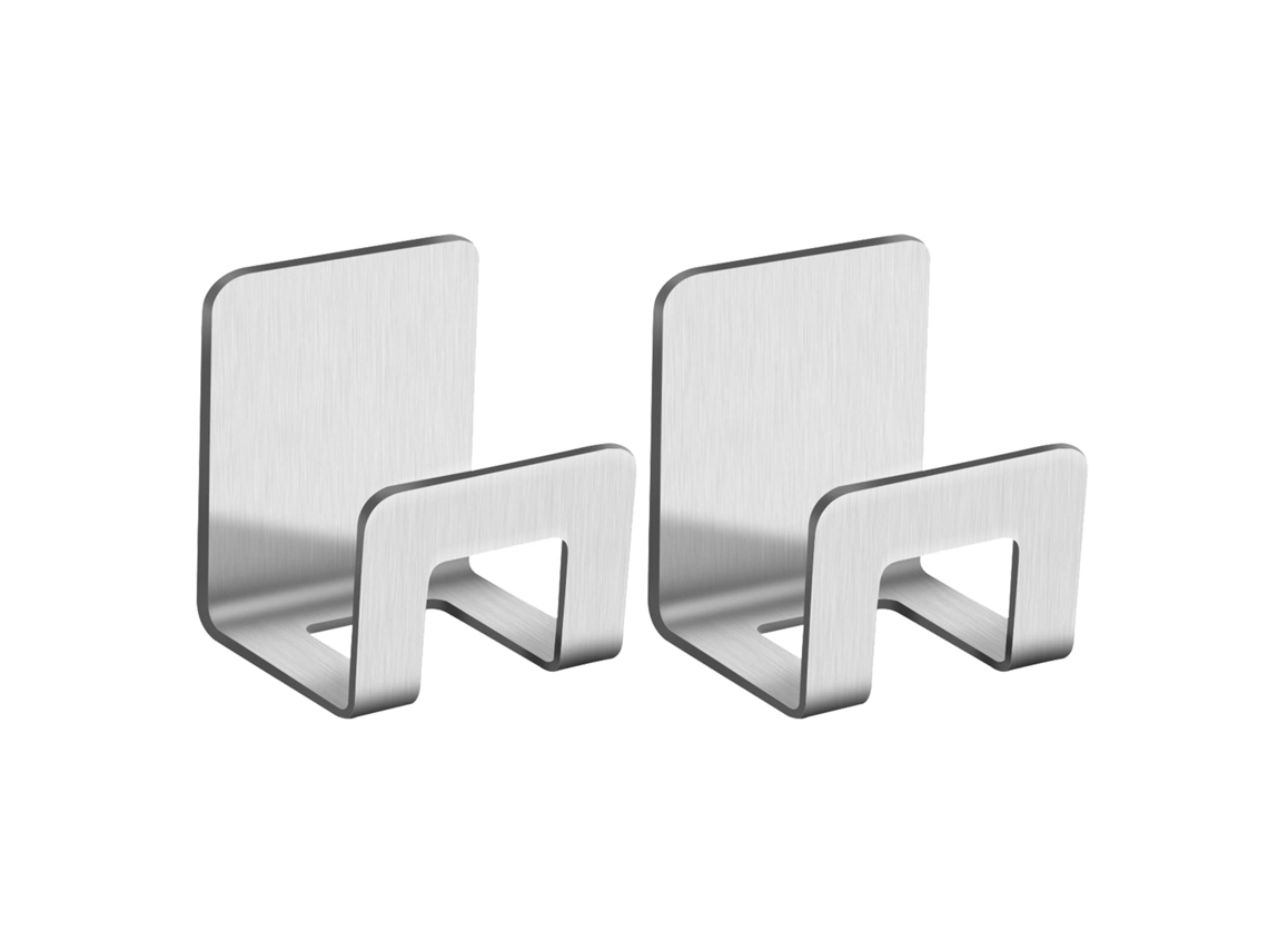 Paquete de 2 soportes para esponjas de cocina (plateados)