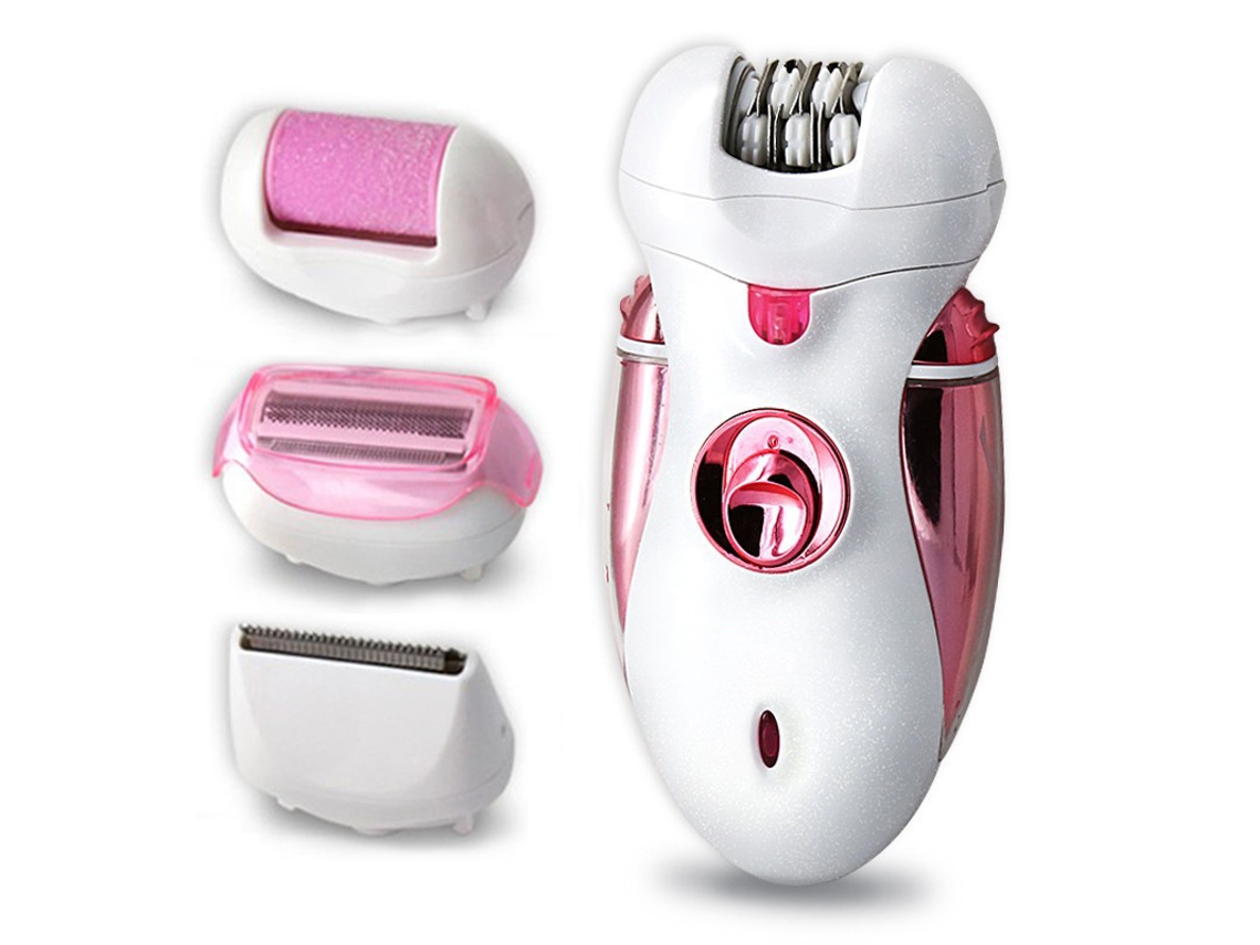 Kit De Depilación Facial Para Mujer, Depilación Facial Para Todo El Cuerpo, Afeitadora Eléctrica, Recortadora, Maquinilla De Afeitar Rosa*