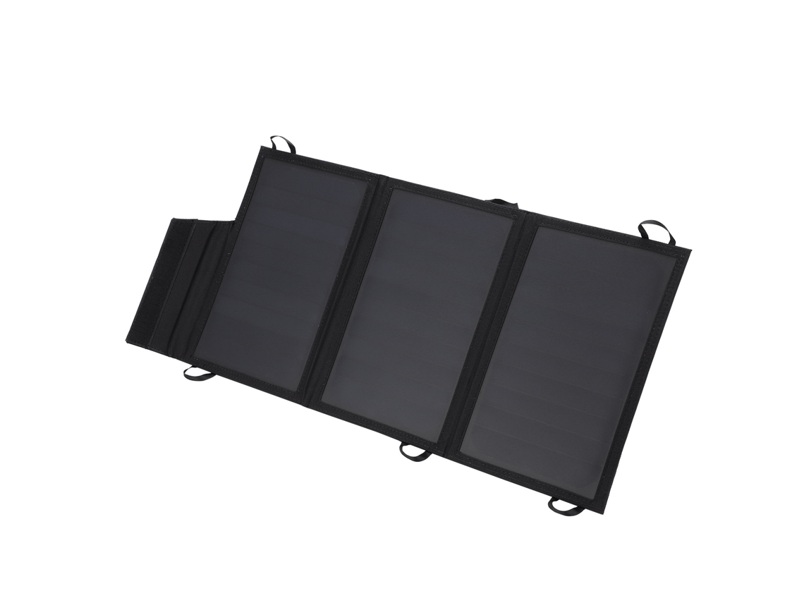 Cargador Solar Plegable De 15 W Con Dos Puertos Usb Para Teléfonos Móviles, Tabletas Y Otros Dispositivos.
