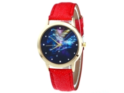 Reloj De Pulsera De Cuarzo Elegante E Informal Para Mujer, Regalo De Moda, Rojo Brillante.