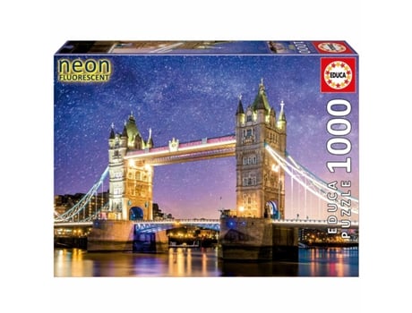 Puzzle EDUCA de 1000 Piezas Tower Bridge Neón en Londres 19930