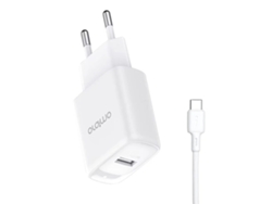 Conjunto De Carga (2 Puertos U, Salida 12w) Cargador Oraimo Ocw-e67d+c53 Blanco Con Enchufe Uk