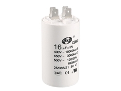 Condensador De Funcionamiento Cbb60 16uf 450v Ca 50/60hz Cilíndrico 72x40mm Para Motor De Bomba De Agua De Compresor