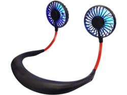 Mini Ventilador Portátil Colgante Para El Cuello De Aromaterapia Con Luz Led Usb Mini Silencioso