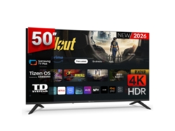 Televisor inteligente 4K de 50 pulgadas con sistema operativo Samsung Tizen OS 8.0.2026 - TD Systems M50C22Tizen