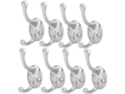 Piezas De Accesorios De Baño, Colgador De Ropa Doble De Pared Chapado En Zinc Para Tapa De Prenda,