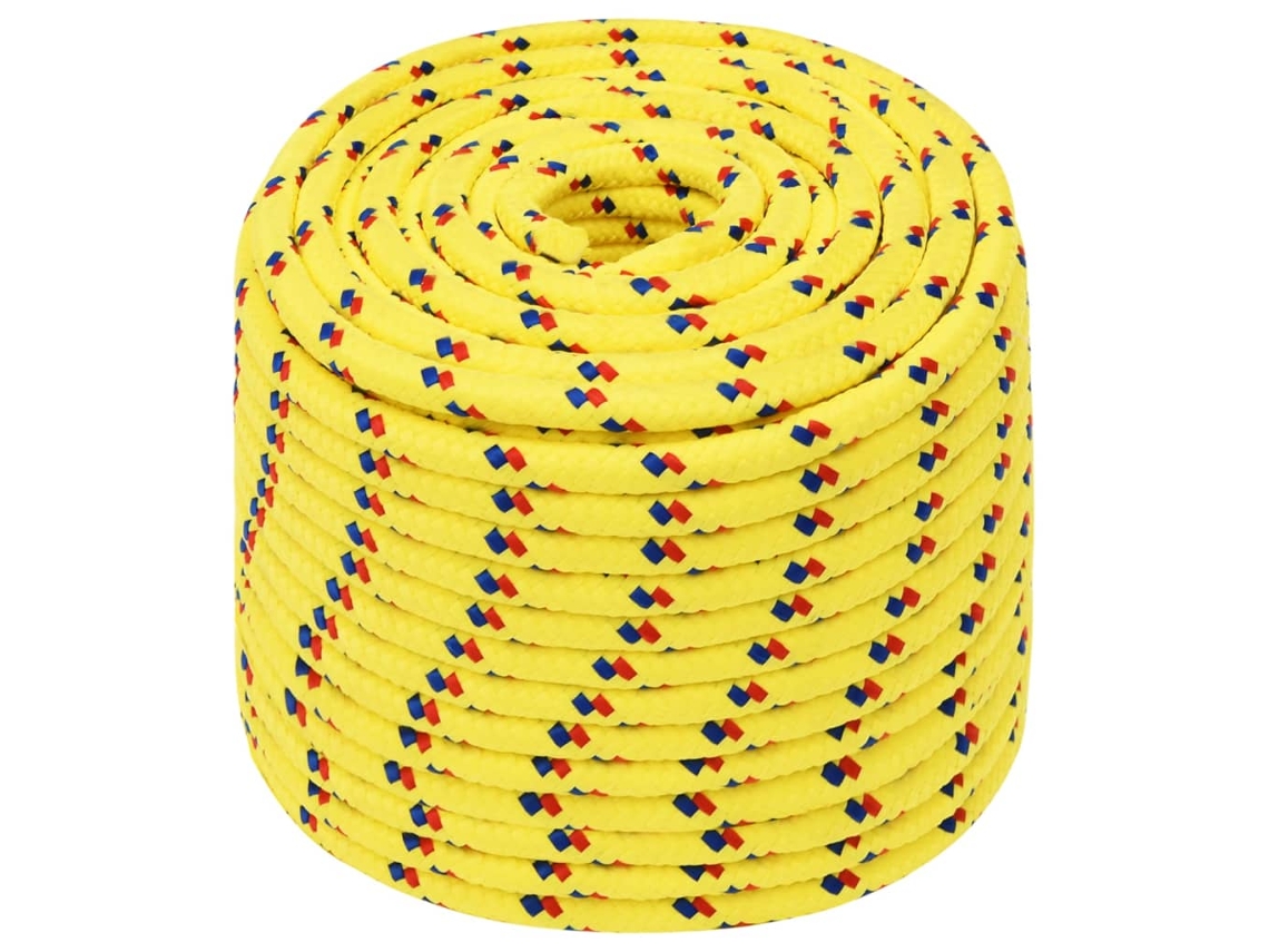 Cuerda De Barco Polipropileno Amarillo 12 Mm 250 M