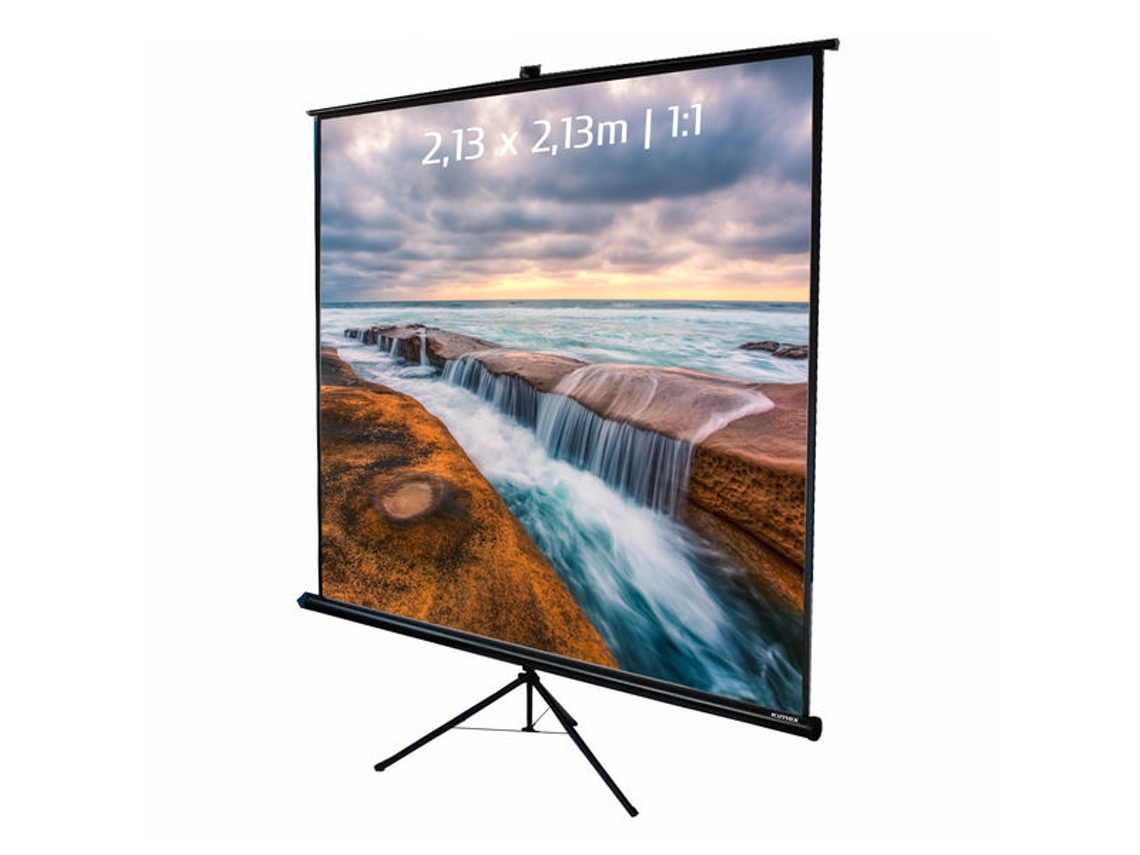 Pantalla de proyección con trípode 2,13 x 2,13m Formato 1/1