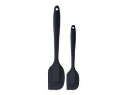 Espátula De Silicona Con Mango Largo Para Pasteles Y Postres, Utensilio De Cocina (negro)