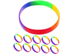 Set De 20 Pulseras De Silicona Arcoíris Para Niños Y Niñas - Accesorios Para Fiestas