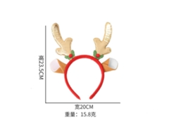 Diadema navideña con cuernos, accesorio navideño brillante, ideal para fiestas, cosplay y uso diario Aeuzwr (Estilo 62)