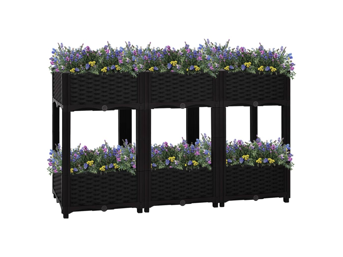 Jardinera elevada de polipropileno DKD Home Decor (120 x 40 x 71 cm)