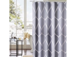 2026-cortina De Ducha Linjou Impermeable Anti-moho Poliéster 200x200cm Con 12 Ganchos Antirrojos Para Baño O Bañera 200x200cm