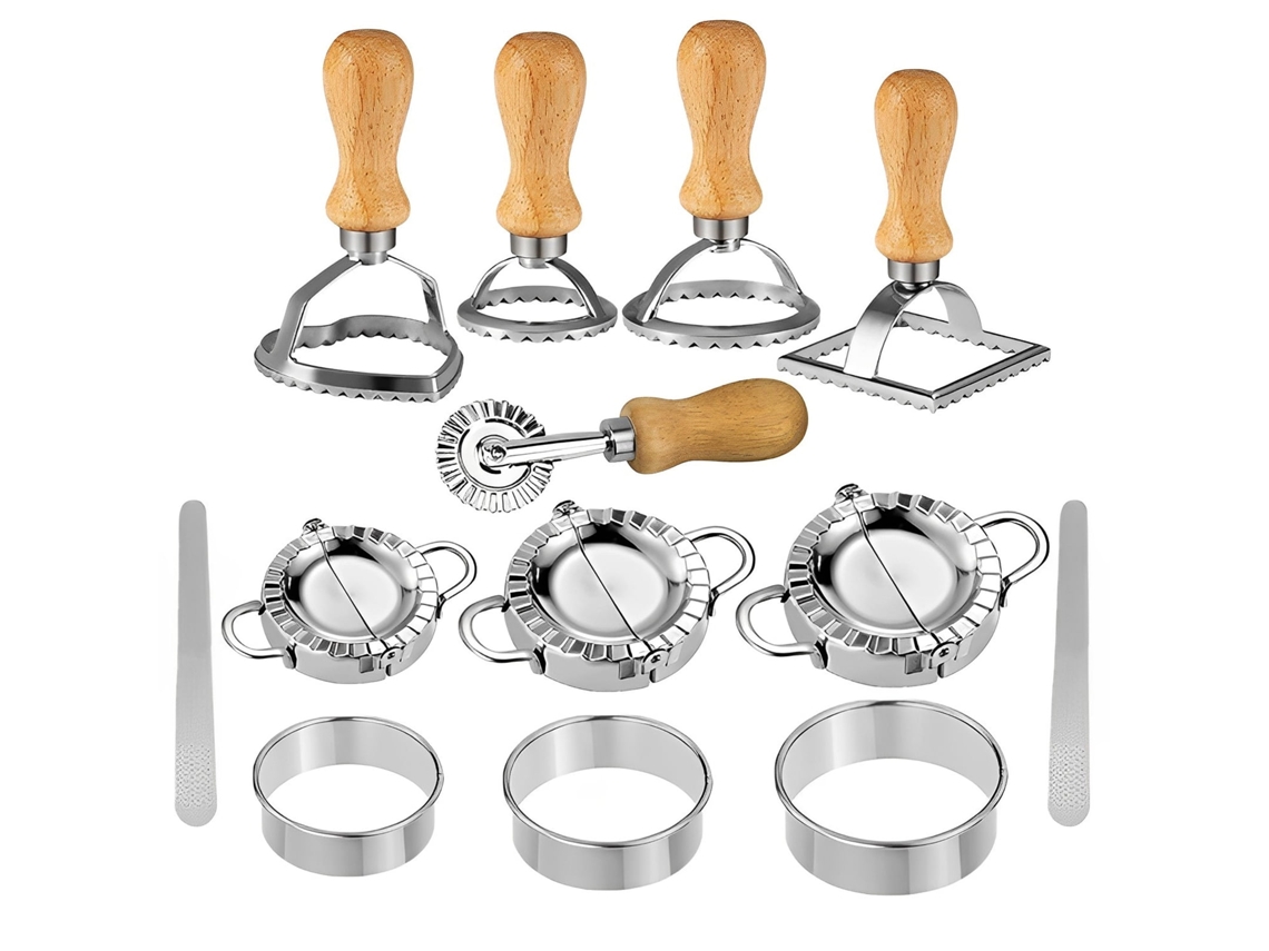 Juego De Herramientas Para Hacer Raviolis, Albóndigas De Pasta, 13 Piezas, Juego De Prensa