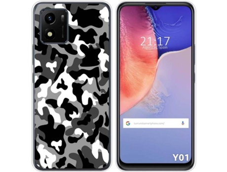 Carcasa Vivo Y01 TUMUNDOSMARTPHONE Dibujos Snow Camuflaje Multicolor