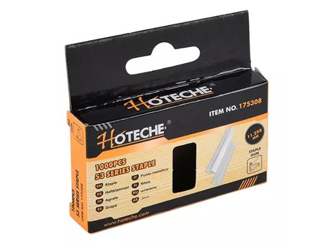 Grapas 11.2x8 mm cromo tamaño normal caja 1000