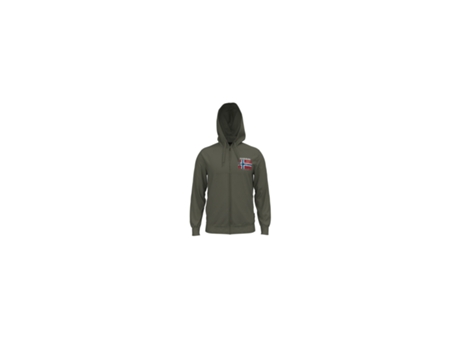 Sudadera con Capucha de Hombre NAPAPIJRI Cremallera Guiro Verde (M)