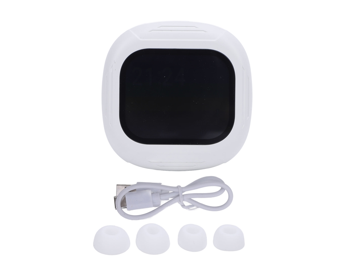 Fones De Ouvido Bluetooth 5.4 Com Tradução Em 144 Idiomas Tela Tática Branco