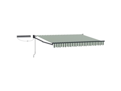 Vidaxl Toldo Retráctil Eléctrico Verde, Blanco, Antracita 3 X 2 M