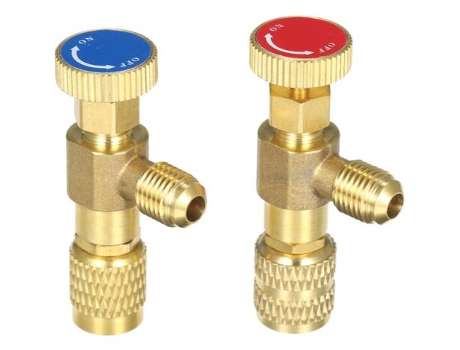 Set 2 piezas - Válvula de seguridad para aire acondicionado - Rojo Azul