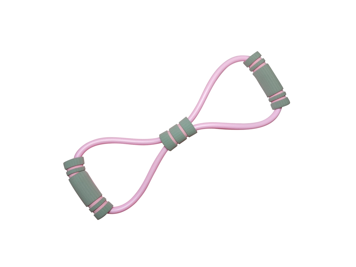 2026rebe-banda De Resistencia Figura 8 Fitness Para Ejercicios De Pecho Y Brazos Equipo De Entrenamiento En Casa Para Mujeres Rosa
