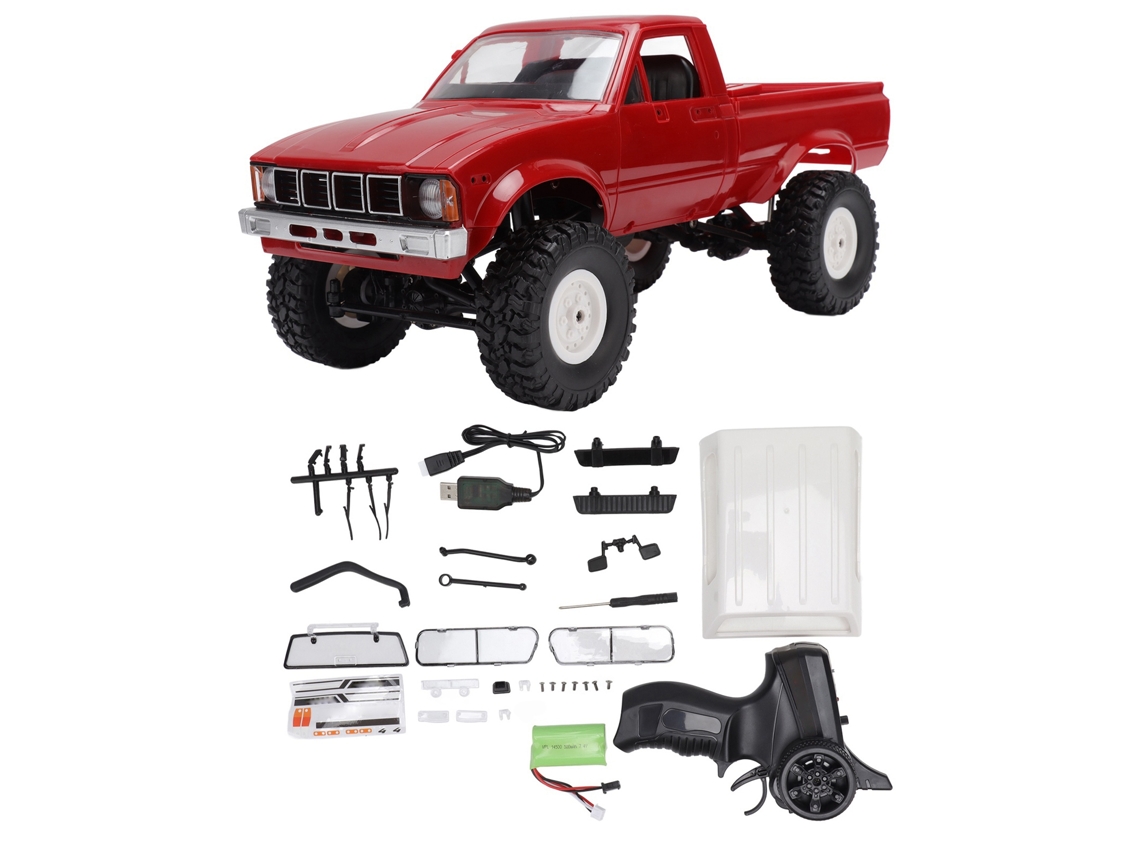 Camioneta Teledirigida 4x4, 2.4 Ghz, Batería De 600 Mah, Neumáticos Antideslizantes, Ideal Para Escalar. Para Mayores De 8 Años.