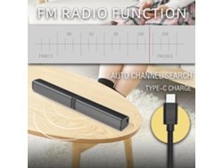 Bs-36 Altavoz Largo Desmontable Para El Hogar, Exterior, Tv, Ordenador, Echo Wall, Bluetooth, Altavoz De Metal, Diseño Sin Bisel De Malla, Compatible