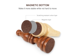 Omni-juego De Ajedrez De Madera Plegable Con Tablero Magnético Almacenamiento Interior Portátil Para Adultos Y Niños