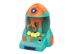 Máquina de garras mini WalshLXq para niños, juego arcade con bolas de caramelo, juguete educativo naranja y azul.