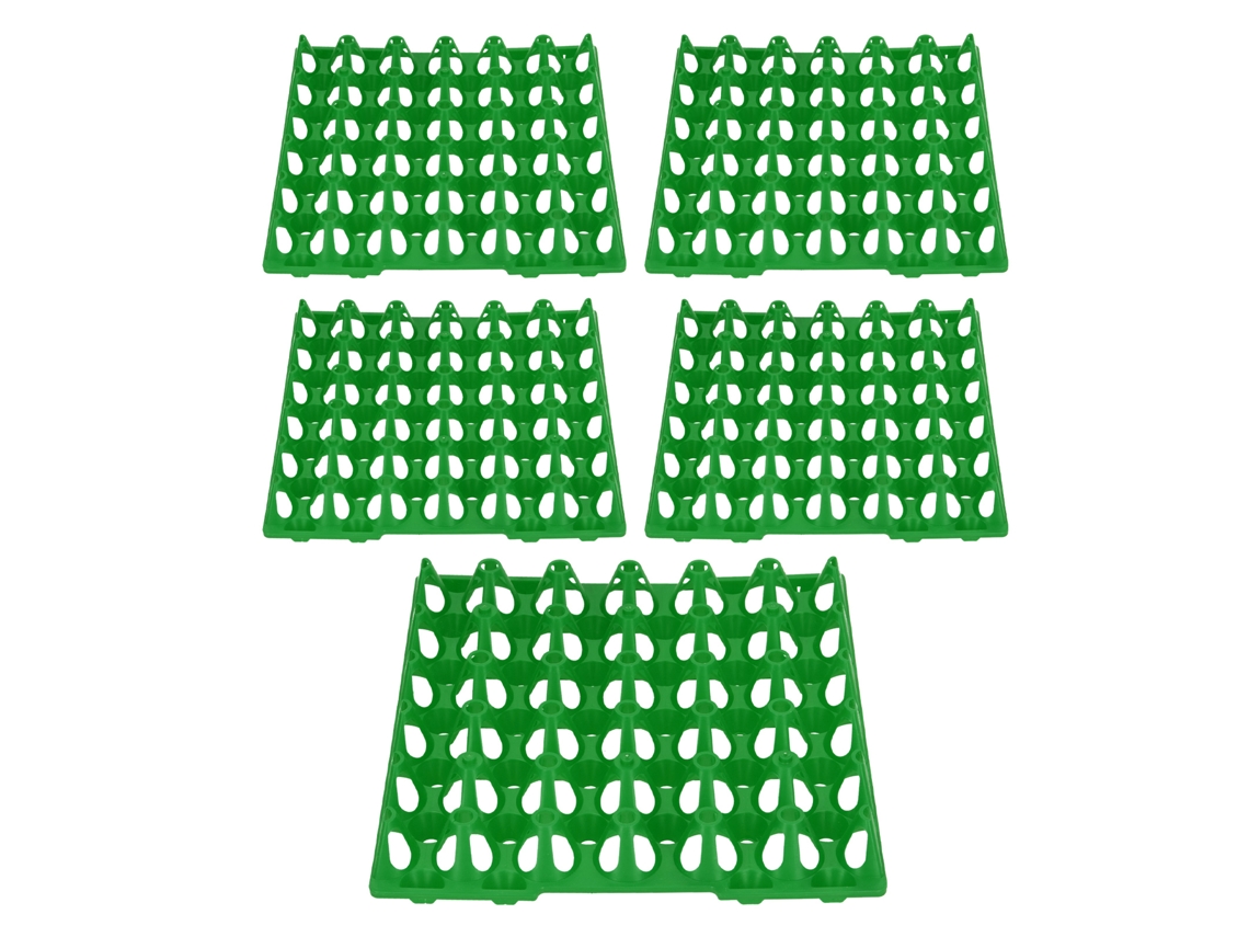 5 Bandejas De Plástico Para Huevos Con 30 Compartimentos Apilables Para Almacenamiento, Transporte, Hogar Y Granja.