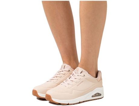 Zapatillas de Mujer SKECHERS Uno Shimmer Away Sintetico Rosa (40)