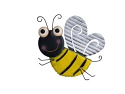 Decoración de pared de hierro con forma de libélula y abeja para jardín y balcón