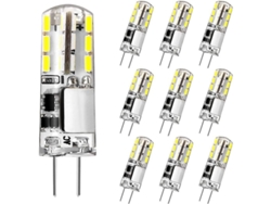 Bombilla Led G4 De 12 V Y 2 W, Equivalente A Una Bombilla Halógena De 20 W, Luz Blanca Fría De 6000 K Y 180 Lúmenes, Sin Parpadeo.