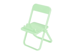 Bonito Soporte Plegable Multiángulo Para Teléfono Móvil En Silla Pequeña Para Escritorio De Oficina - Verde