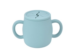 Vaso portátil de silicona para niños pequeños con asas dobles para el entrenamiento de bebés y niños pequeños