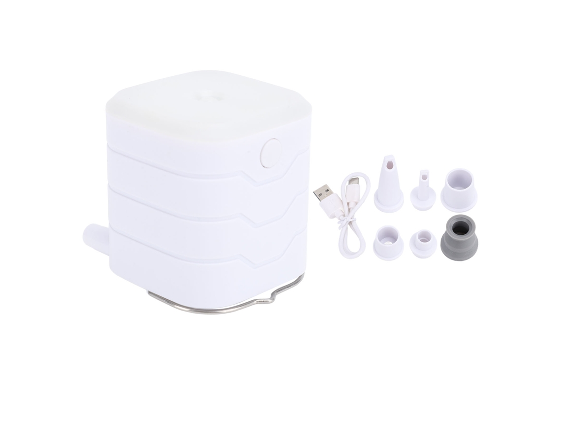 Minibomba De Aire Portátil Recargable Con Luz Led Para Hinchables, Piscinas, Camping Y Viajes.