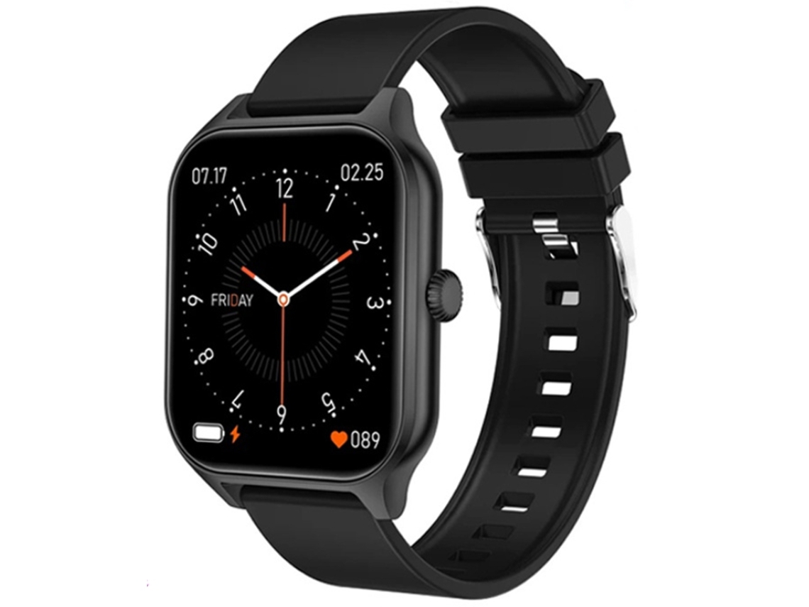 Reloj Inteligente con Monitorización de Ritmo Cardíaco Presión Arterial y Oxígeno en Sangre Llamadas Bluetooth y Pantalla Negra Grande YEMAESRE
