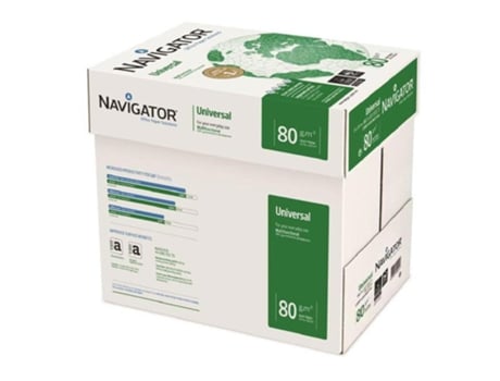 Papel Universal NAVIGATOR A4 80 g/m² (Caja de 5 Resmas) (Blanco)