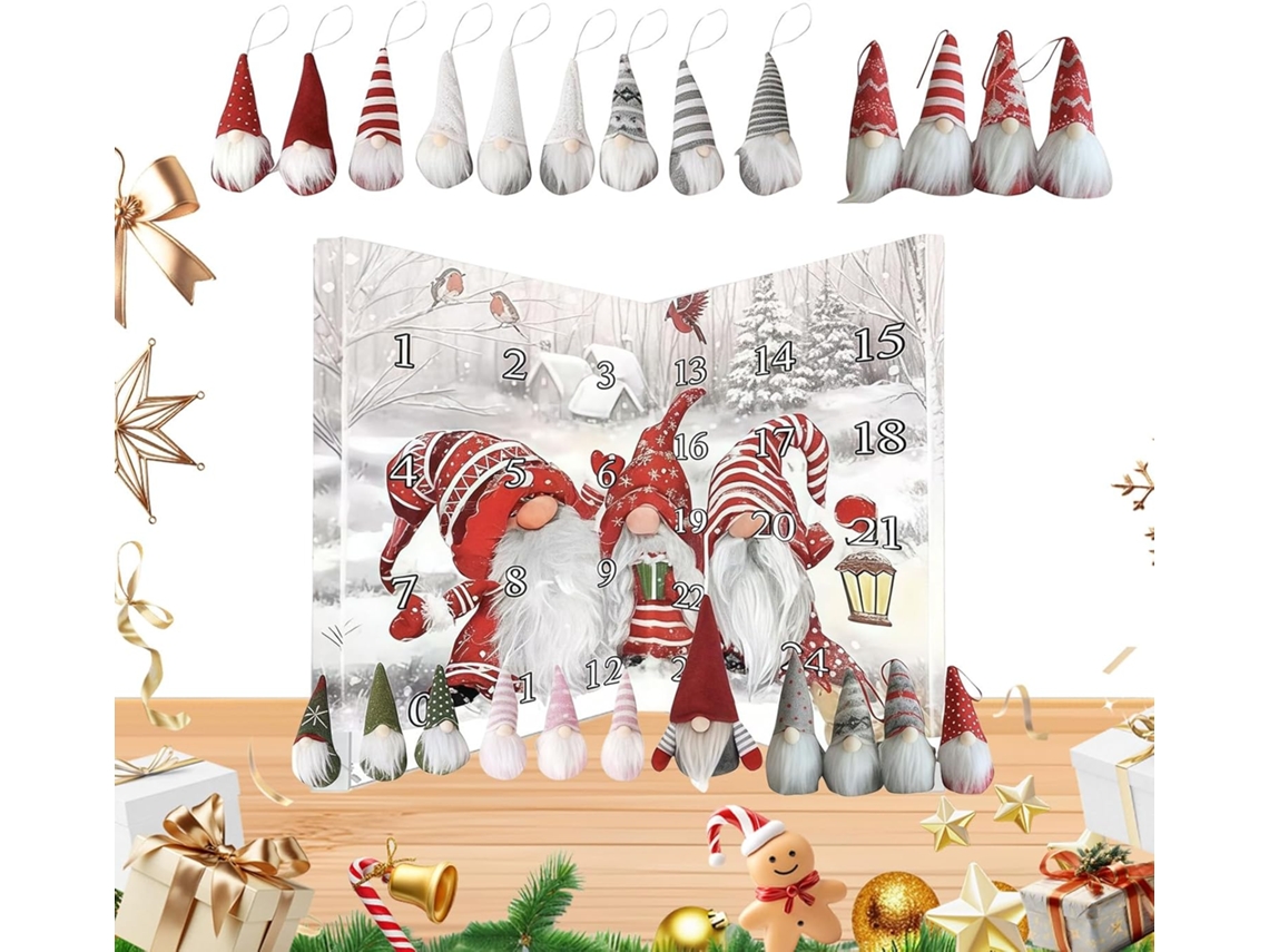 Calendario De Adviento Festivo - Gnomo Navideño,