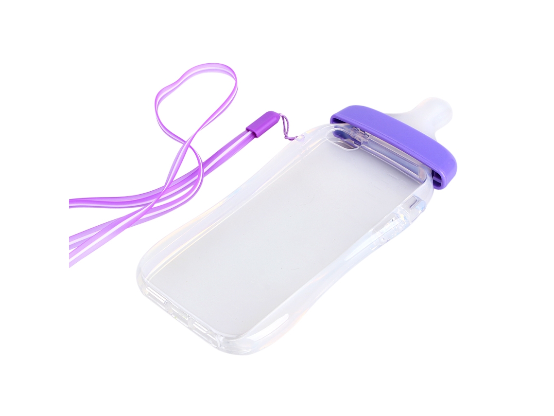 Cubre Carcasa De Gel Tpu De Botella De Leche Con Pezón De Bebé 3d Lindo Para Iphone 5/5s