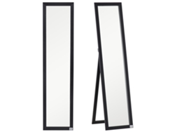 Espejo De Cuerpo Entero De Pie O Para Colgar De Estilo Moderno Para Pasillo Dormitorio 37x37x154 Cm Negro