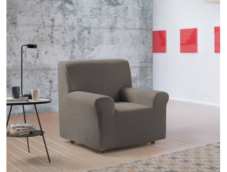 Funda Sofa ESTORALIS Z51 Tabaco (1 Plaza - Poliester y Algodón - 80-110 x 80-110 cm)
