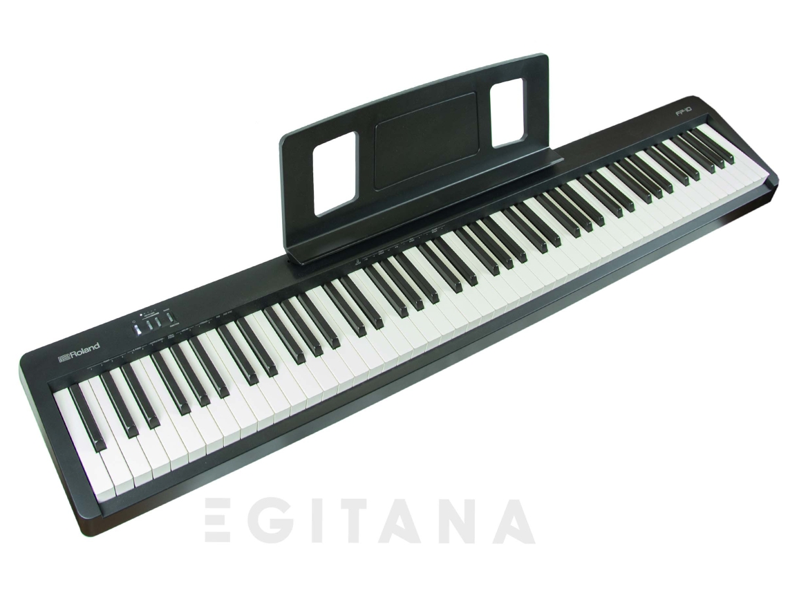 ROLAND fp-10 bk <b>piano portátil preto</b> usb e bluetooth