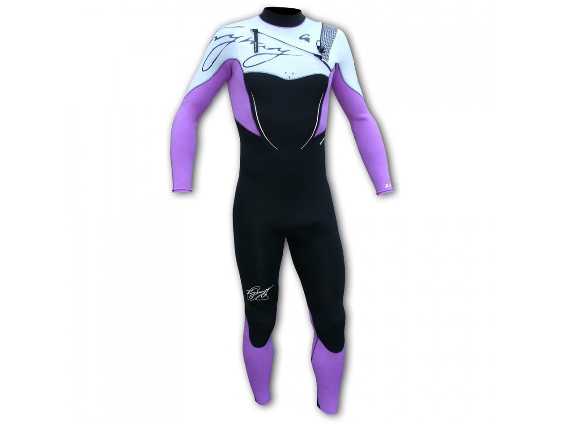 Fato Neoprene Manga Comprida Zip Tórax Surf Ultra Stretch Preto Lkynay